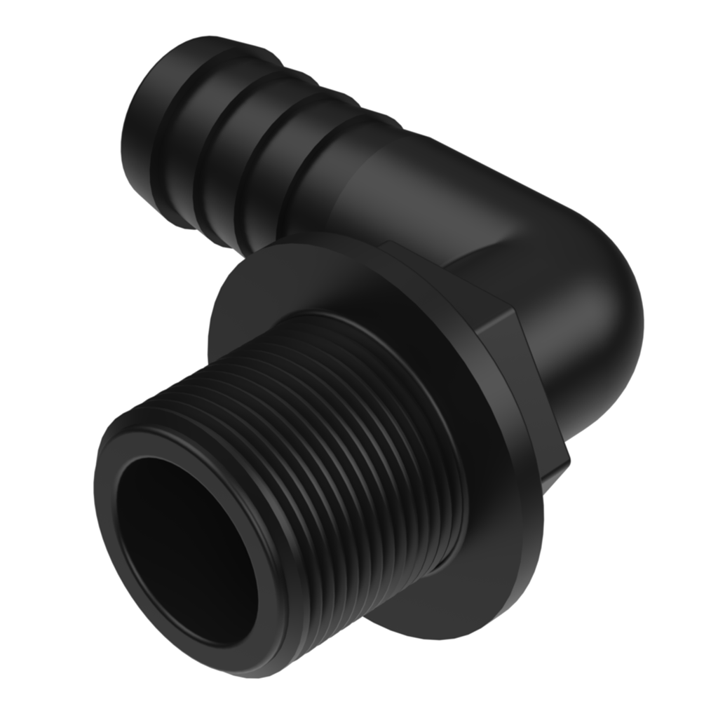 Arag 3/4" M D.20 90° Barb