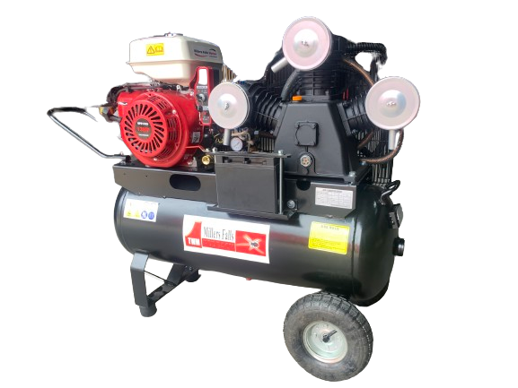 Millers Falls ES 13 H/P 100Lt Air Compressor Petrol