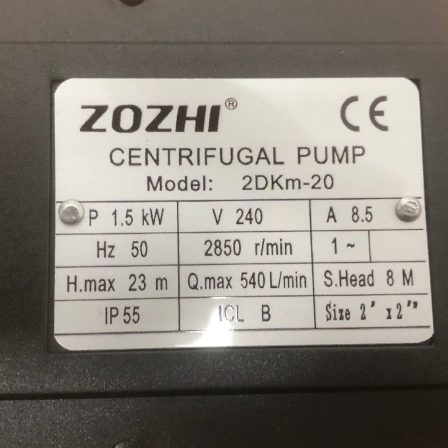Centrifugal Pump 2" Water