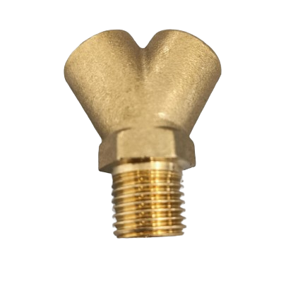 Brass 1/4" Y Fitting