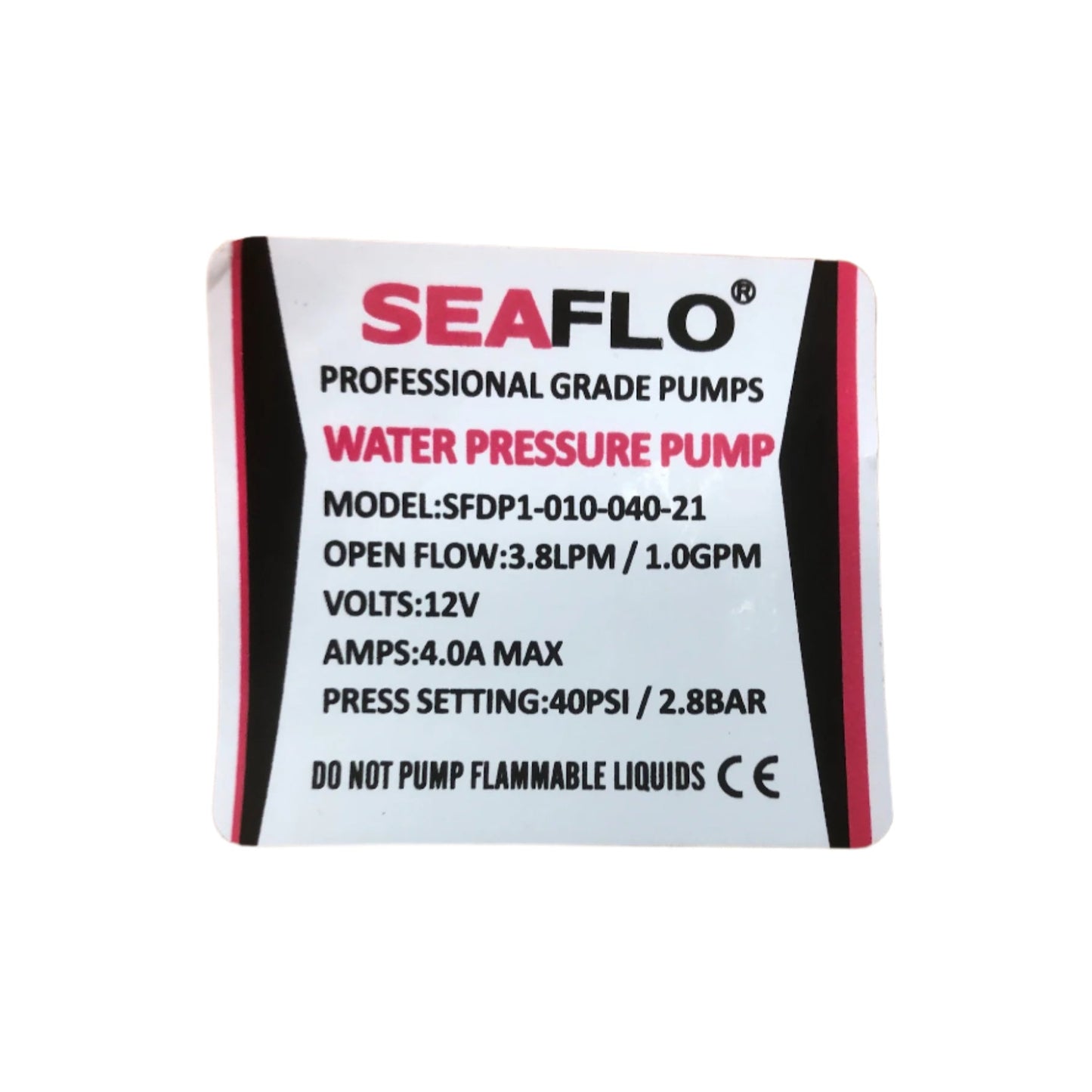 SEAFLO DC Diaphragm Pump 12V - 3.8LPM - 40PSI