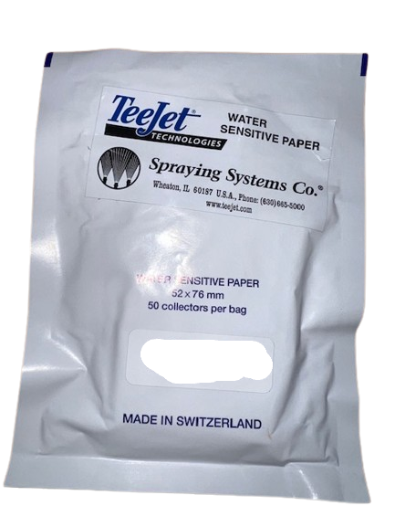 Water Sensitive Paper - Dye Test paper Strips 50pk