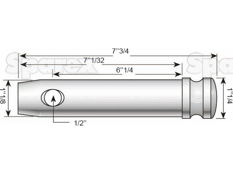 Lower link pin 28x178mm Cat. 2