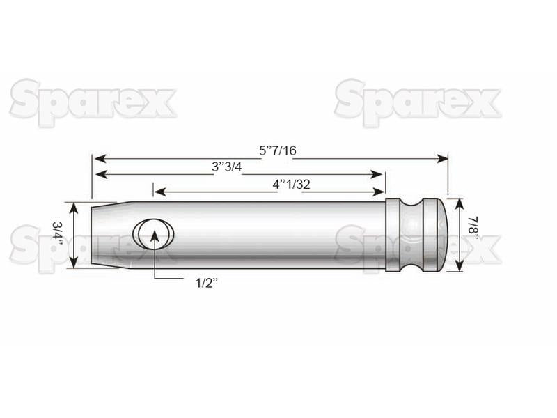 Top link pin 19x102mm Cat. 1 S.74