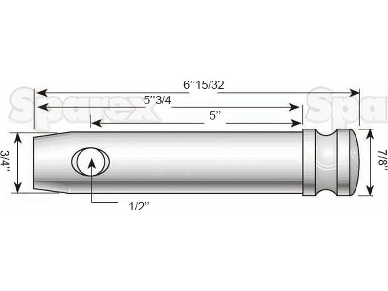 Top link pin 19x127mm Cat. 1 S.77
