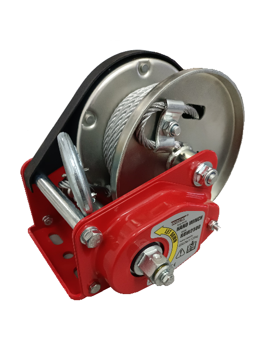 Automatic Brake Hand Winch 1135 kg Capacity With Wire Rope