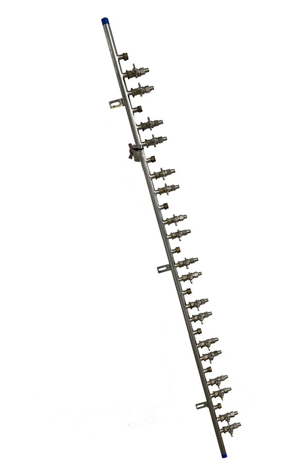 Manifold Powertube complete C/W ball valves