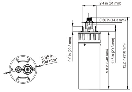 SEAFLO Submersible Solar Deep Well Pump 24V 6.5LPM