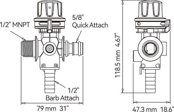 12v Pressure Regulating Valve Indflo