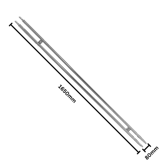 Twin Manifold Stainless 1650mm