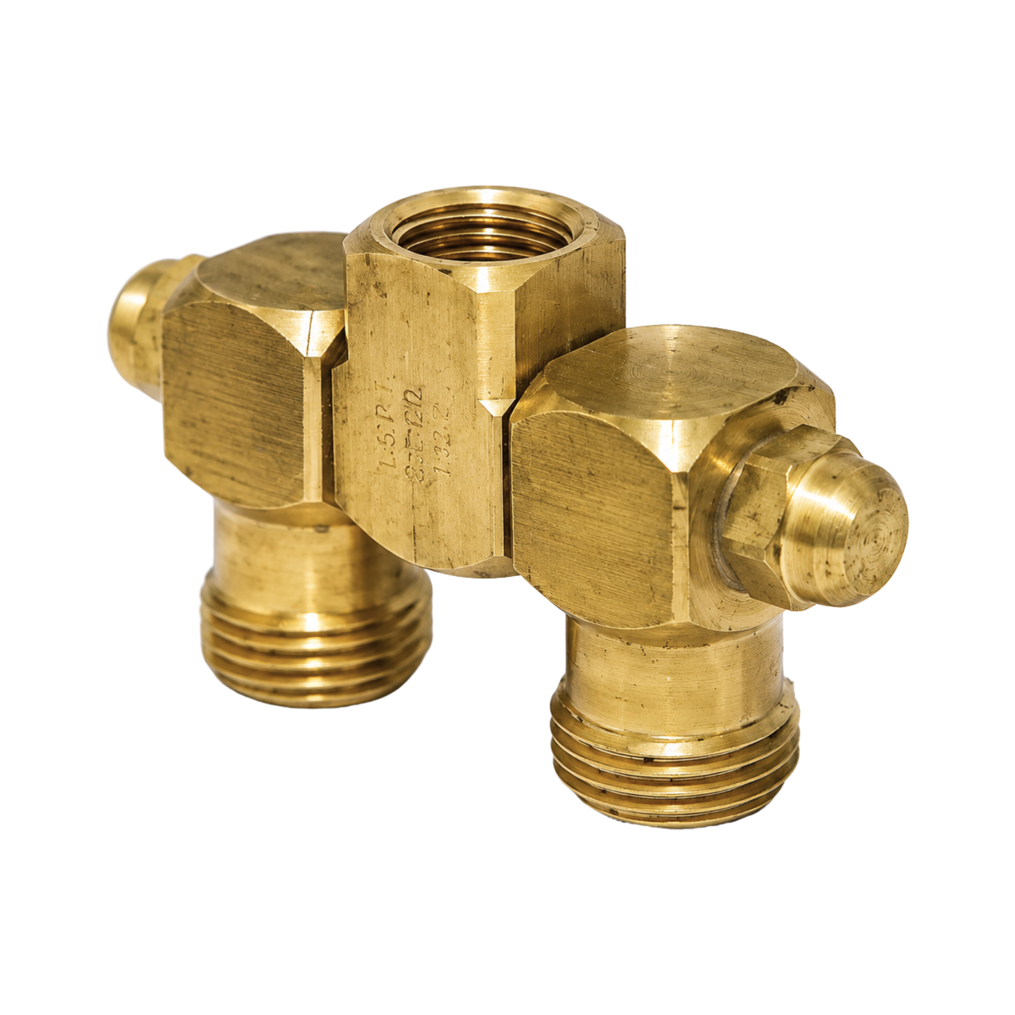 Brass 1/4"F Double Swivel Nozzle Holder