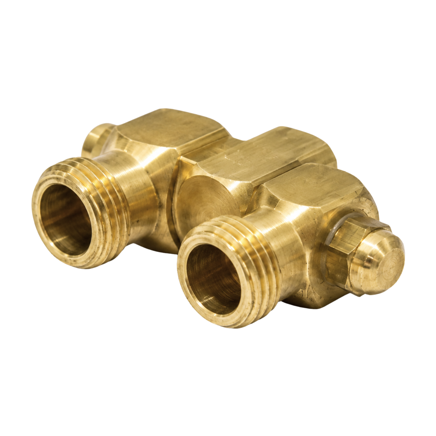 Brass 1/4"F Double Swivel Nozzle Holder