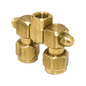 Brass 1/4"F Double Swivel Nozzle Holder