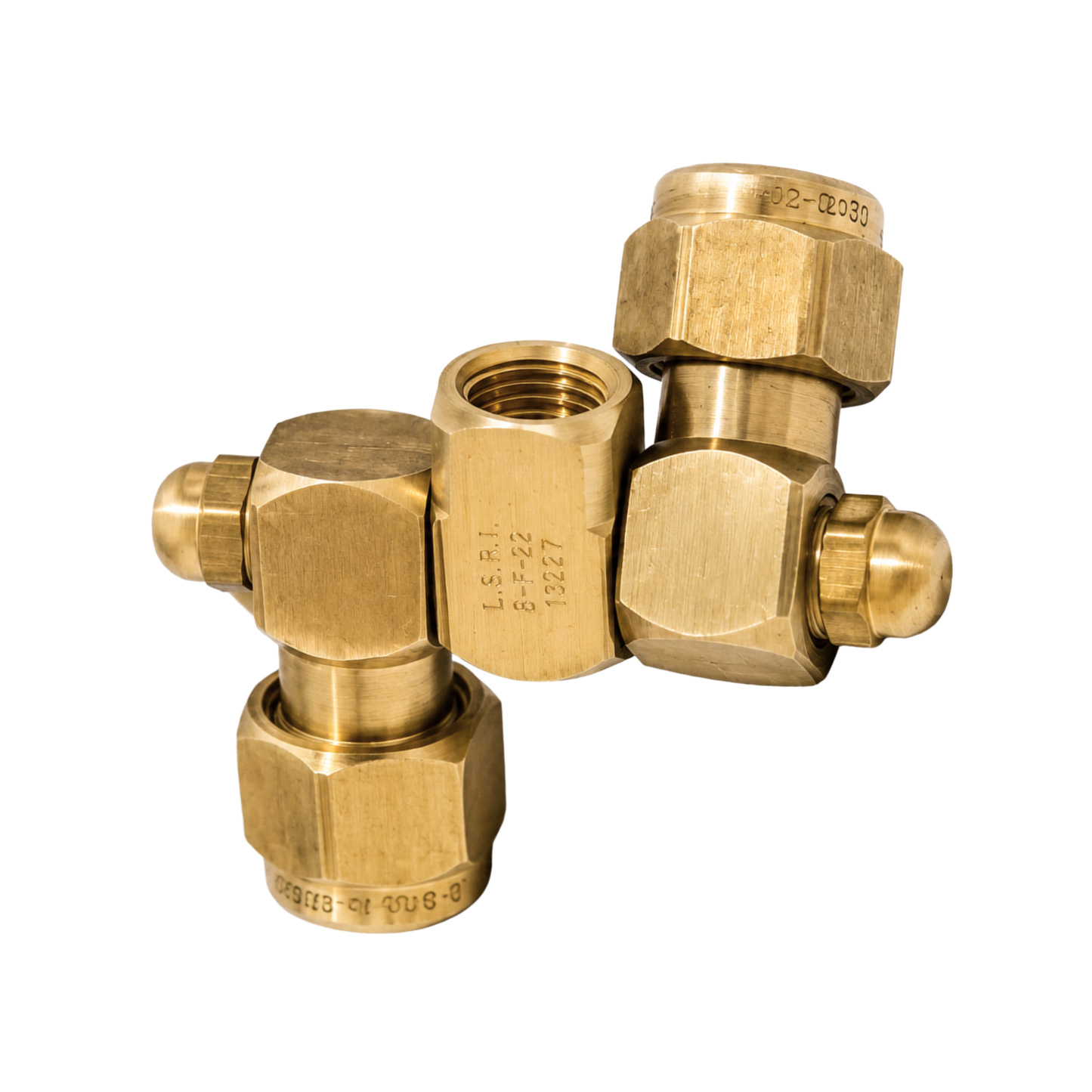 Brass 1/4"F Double Swivel Nozzle Holder