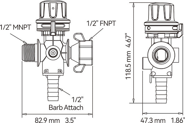 12v Pressure Regulating Valve Indflo