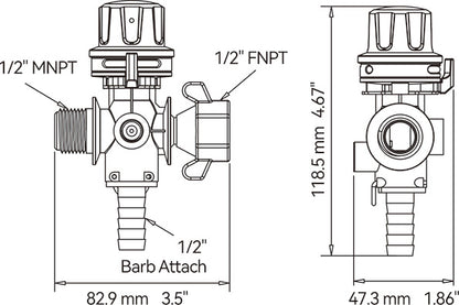 12v Pressure Regulating Valve Indflo