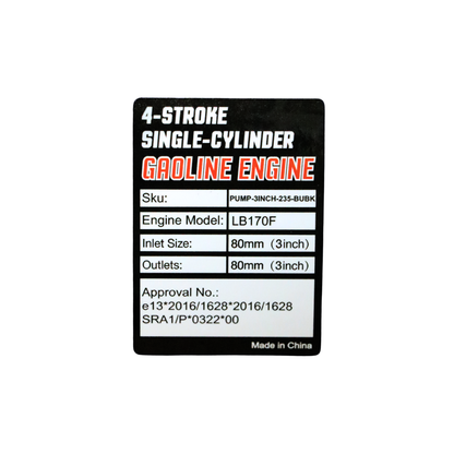 GIANTZ High Flow Petrol Water Transfer Pump