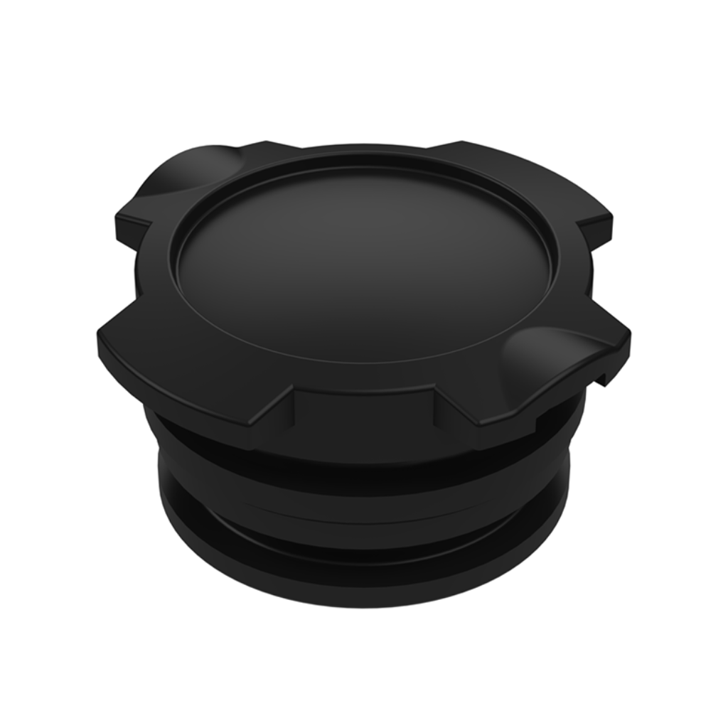 A black cap designed to cover the end of a T5 