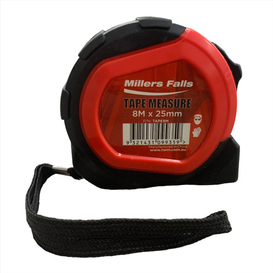 Millers Falls Tape Measure - 8 Metre