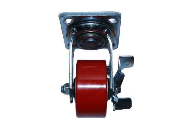 Castor Wheel Red Swivel