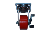 Castor Wheel Red Swivel