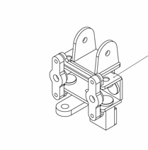 Row Width Slider Breakaway Hinge