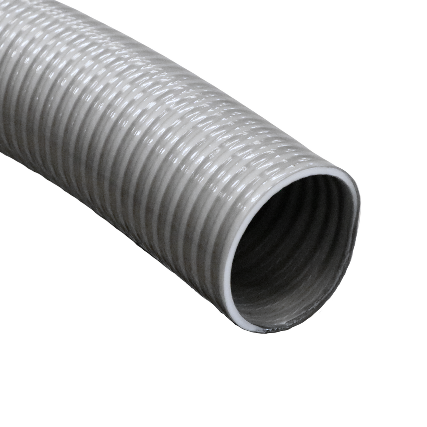 Heavy-Duty PVC Suction Hose - Grey