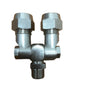 Double Swivel Brass 1/4"