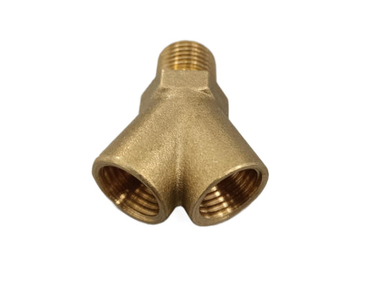 Brass 1/4" Y Fitting