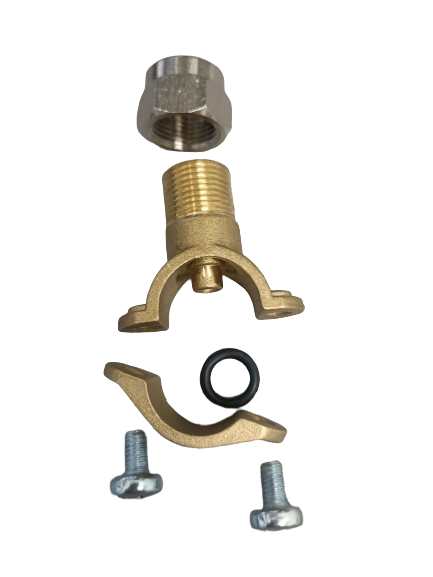 Clamp Brass Nozzle 3/8"M