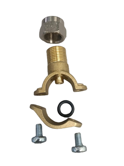 Clamp Brass Nozzle 3/8"M