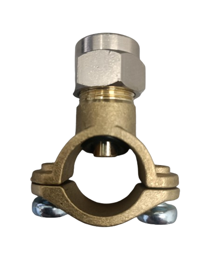 Clamp Brass Nozzle 3/8"M