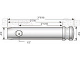 Top link pin 19x52mm Cat1