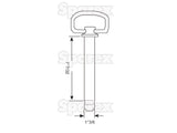 Hitch Pin with Chain & Linch Pin 35x183mm