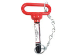Red Handle Hitch Pin with Chain & Linch Pin 3/4x101.6mm