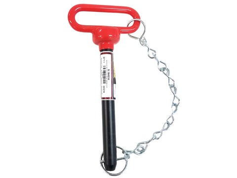 Red Handle Hitch Pin with Chain & Linch Pin 3/4x165.1mm