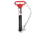 Red Handle Hitch Pin with Chain & Linch Pin 1 1/8x210mm