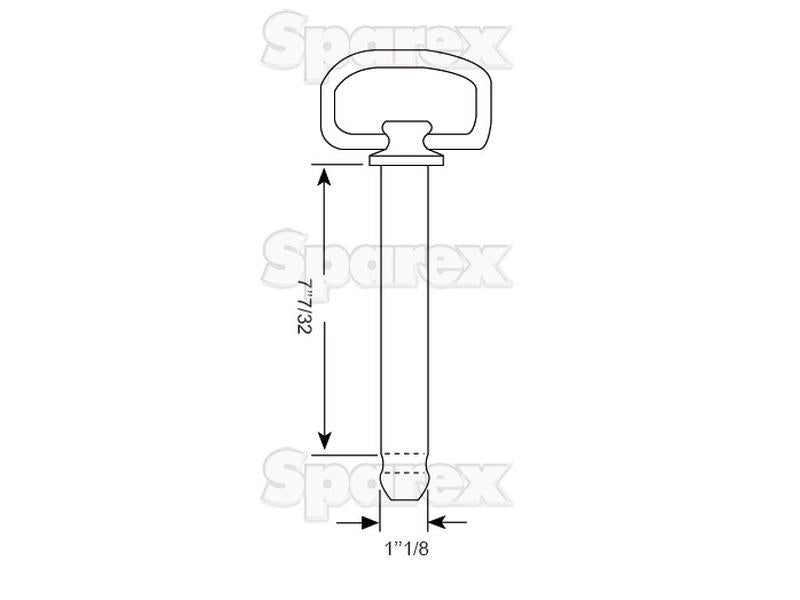 Hitch Pin 28x183mm S.412