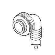 Arag 90° Hose Tail D.25 471 Bypass