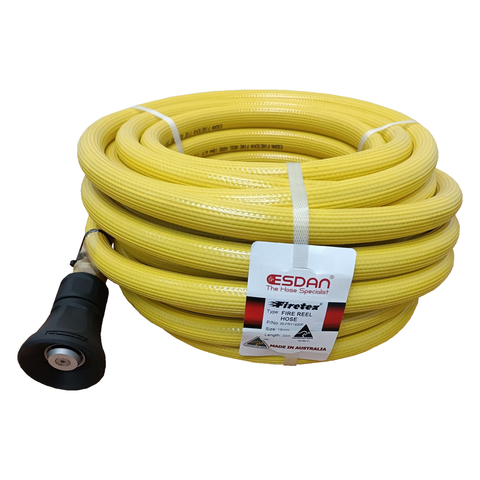 Fire Hose 20m with Nozzle Yellow