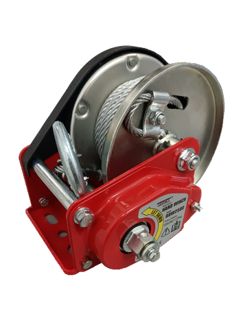 Automatic Brake Hand Winch 1135 kg Capacity With Wire Rope