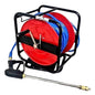 Hose Reel with 30m of 8mm Chemical Hose and Spray Lance