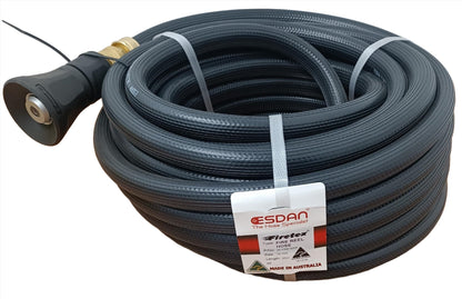 Fire Hose Black 19mm x 20m Brass fittings