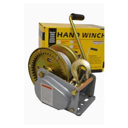 Automatic Brake Hand Winch 545kg & 900kg Capacity with Wire Rope